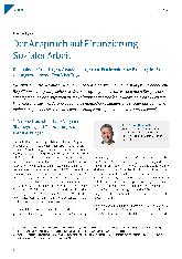 Vorschauseite 1: Der Anspruch auf Finanzierung Sozialer Arbeit