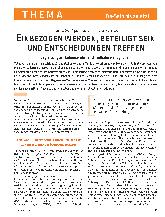 Vorschauseite 2: Einbezogen werden, beteiligt sein und Entscheidungen treffen. Begleitung am Lebensende heißt Teilhabe ermöglichen!