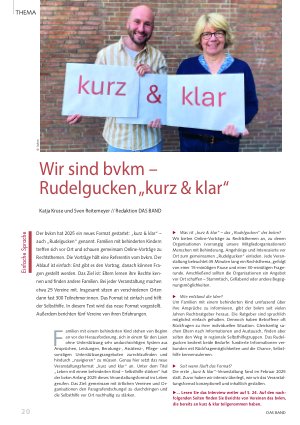 Vorschauseite 1: Wir sind bvkm – Rudelgucken „kurz & klar“