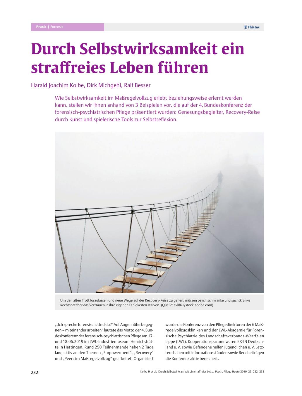 Vorschauseite 1: Durch Selbstwirksamkeit ein straffreies Leben führen