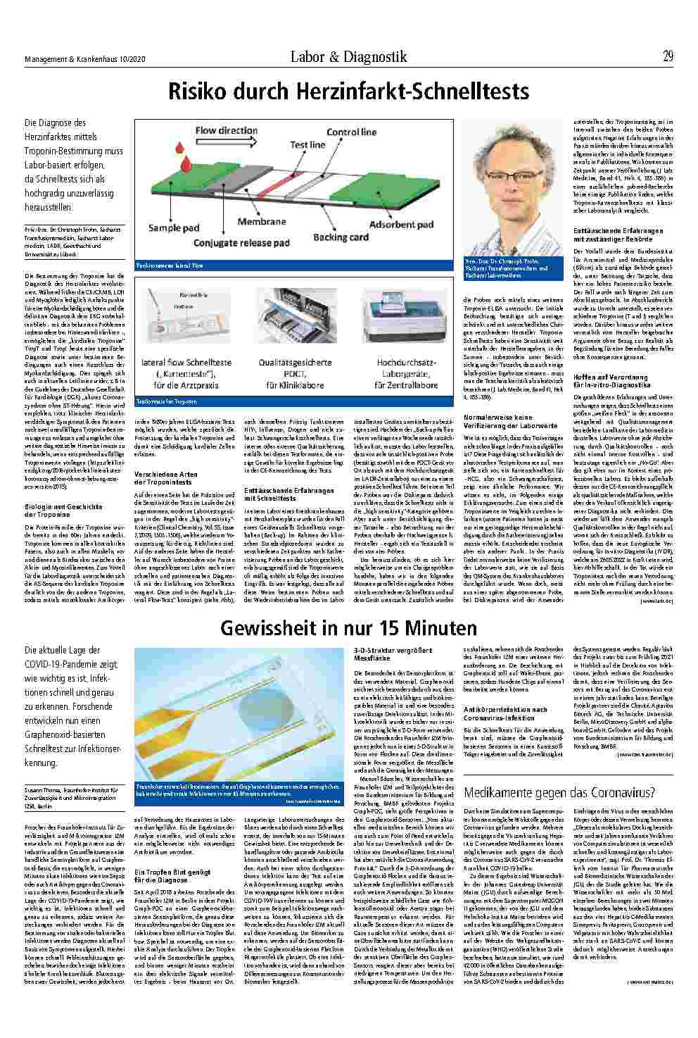Vorschauseite 2: Labor & Diagnostik Prozessänderungen mittels Laborautomatisierung