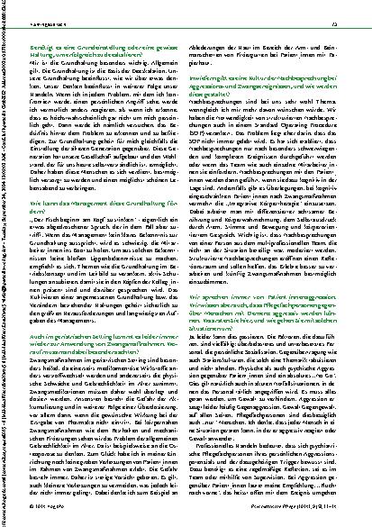 Vorschauseite 2: Deeskalation in der Gerontopsychiatrie