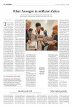 Vorschauseite 1: Klare Aussagen in unklaren Zeiten