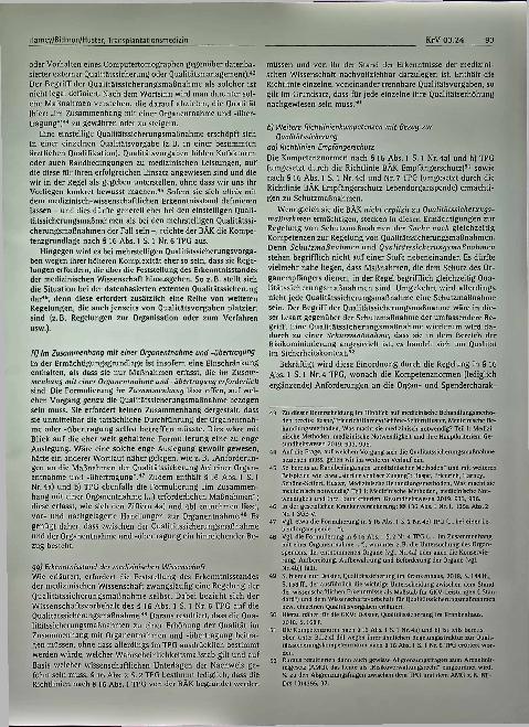 Vorschauseite 5: Qualitätssicherung in der Transplantationsmedizin: Regelungskompetenzen und Regelungsbedarfe*