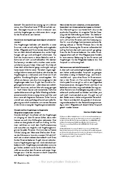 Vorschauseite 5: „Wie Pflegepersonen handeln, hat eine enorme Bedeutung.“