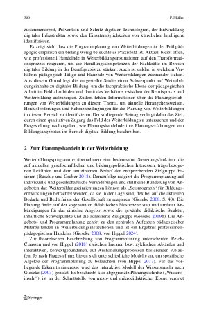 Vorschauseite 4: Digitale Bildung für frühpädagogische Fachkräfte in der Programmplanung – Ergebnisse einer Interviewstudie zu Planungserfahrungen von professionell Handelnden in Weiterbildungsein…