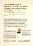 Vorschauseite 1: Überlange Disziplinarverfahren im Lichte der wehrrechtlichen Rechtsprechung des BVerwG