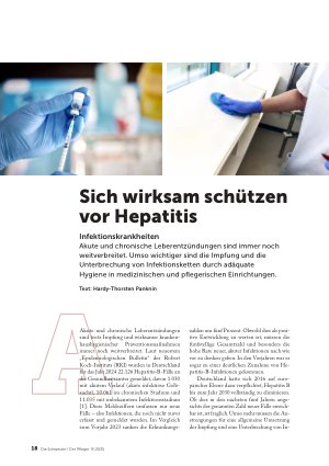 Vorschauseite 1: Sich wirksam schützen vor Hepatitis