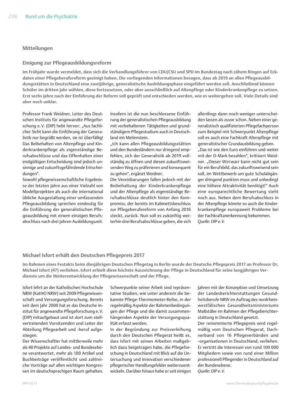 Vorschauseite 1: Mitteilungen