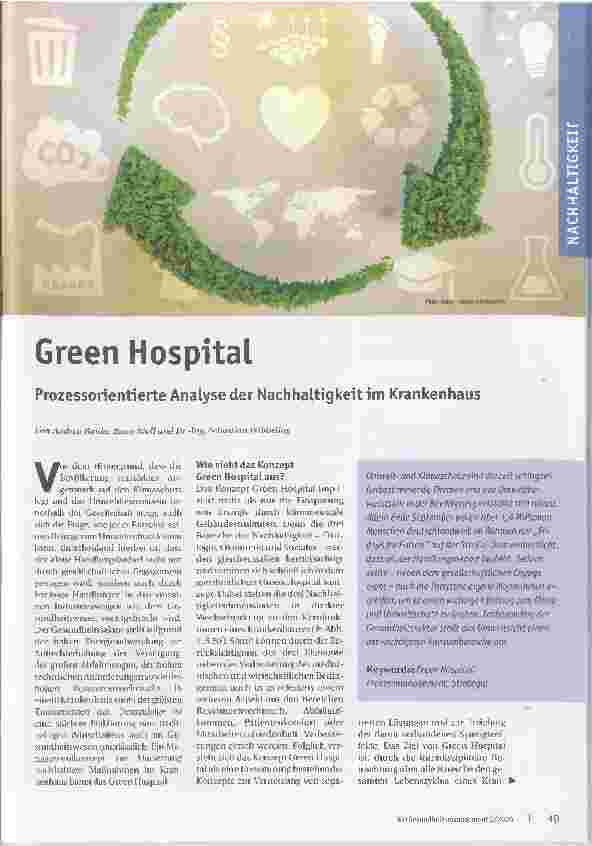 Vorschauseite 1: Grünes Krankenhaus