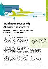 Vorschauseite 1: Krankheitserreger mit Abwasser beobachten: Abwassermonitoring als zukünftiger Beitrag zur Prävention von Infektionskrankheiten