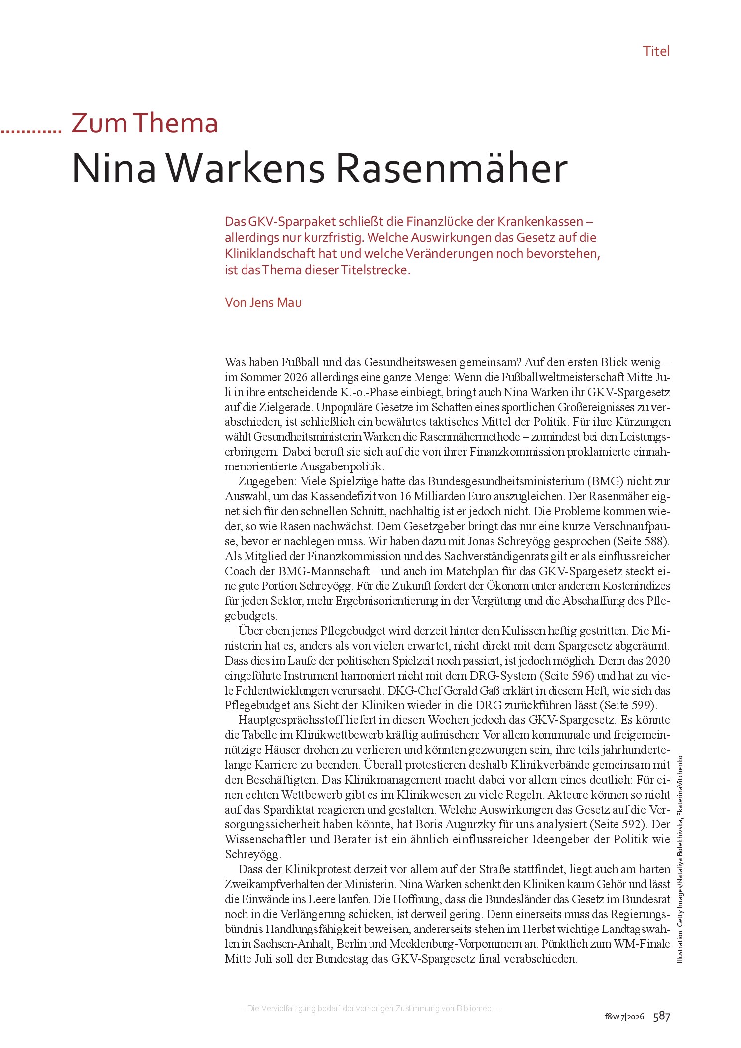 Vorschauseite 1: Nina Warkens Rasenmäher