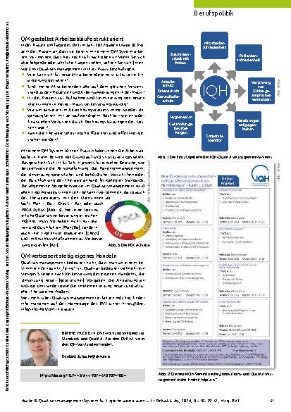 Vorschauseite 3: IQH veröffentlicht neues Handbuch Qualitätsmanagementsystem für Ergotherapiepraxen