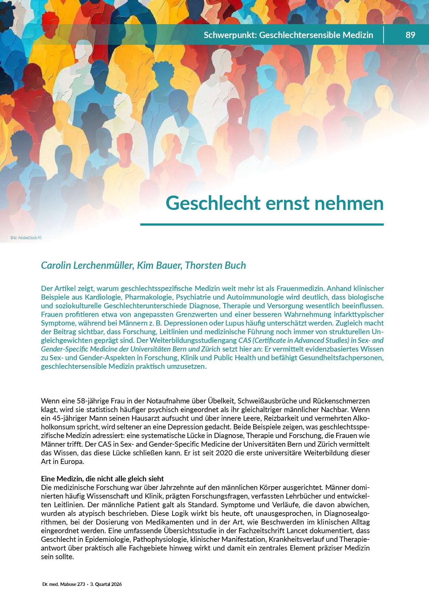 Vorschau: Geschlecht ernst nehmen
