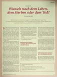 Vorschauseite 1: Wunsch nach dem Leben, dem Sterben oder dem Tod? Sie sind wichtig!