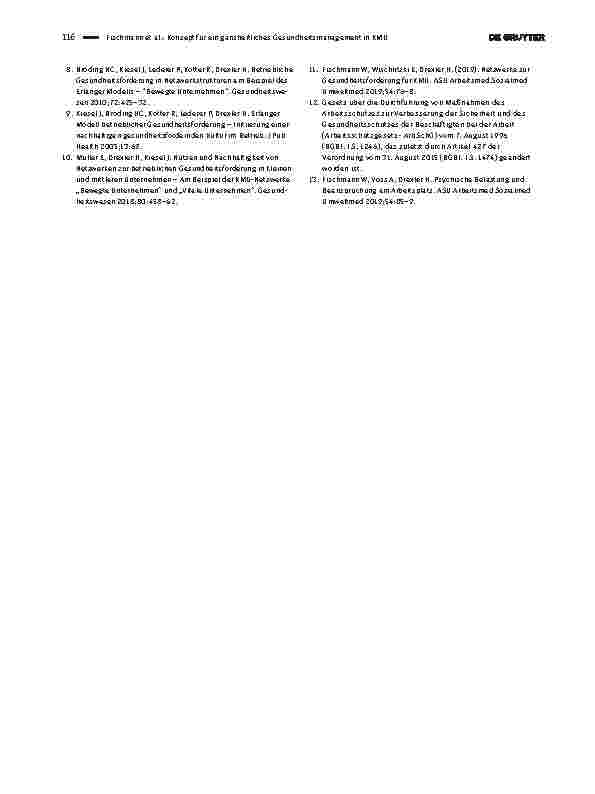 Vorschauseite 4: Konzept für ein ganzheitliches Gesundheitsmanagement in KMU