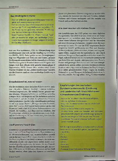 Vorschauseite 2: Weltklima und Ernährung