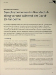 Vorschauseite 1: Demokratie-Lernen im Grundschulalltag vor und während der Covid-19-Pandemie