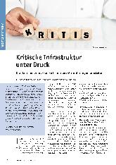 Vorschauseite 1: Kritische Infrastruktur unter Druck: Krankenhäuser müssen sich auf neue Anforderungen einstellen.