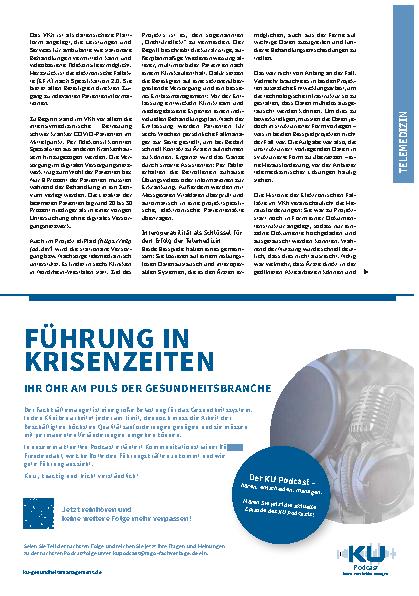 Vorschauseite 2: Strukturierte Daten und Telemedizin: Der Weg zu einer effizienten und vernetzten Gesundheitsversorgung