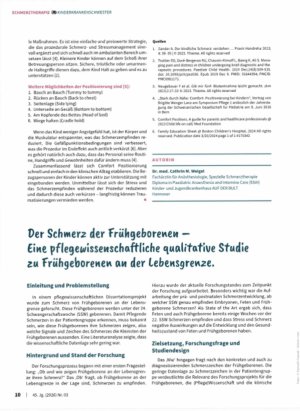 Vorschauseite 2: Comfort Positionierung bei Prozeduren und IwteruewtioweM m der Pädiatrie