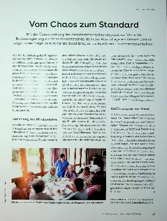 Vorschauseite 1: Vom Chaos zum Standard