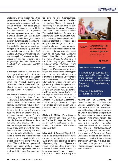 Vorschauseite 4: „Was Angehörigen hilft, muss immer maßgeschneidert sein.“