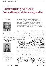 Vorschauseite 1: Unterstützung für Nutzer, Verwaltung und Beratungsstellen
