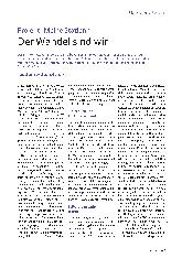 Vorschauseite 2: "Meine Station" Der Wandel sind wir