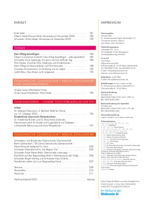 Vorschauseite 2: Die Diakonieschwester Heft 6-2025