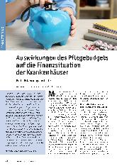 Vorschauseite 1: Auswirkungen des Pflegebudgets auf die Finanzsituation der Krankenhäuser