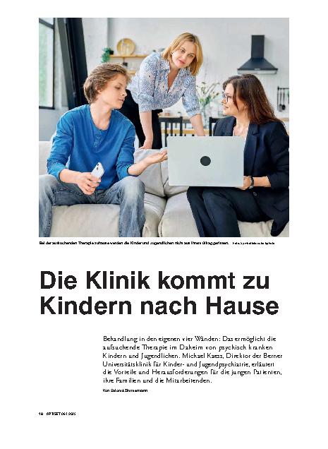 Vorschauseite 1: Die Klinik kommt zu Kindern nach Hause