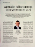 Vorschauseite 1: Wenn das Selbstverständliche genommen wird.