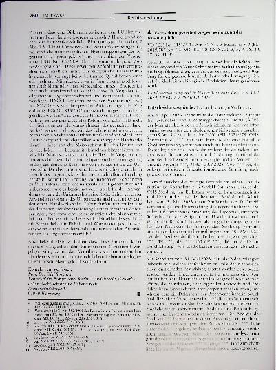 Vorschauseite 1: Vermarktungsverbot wegen Verletzung der Bio-Integrität.