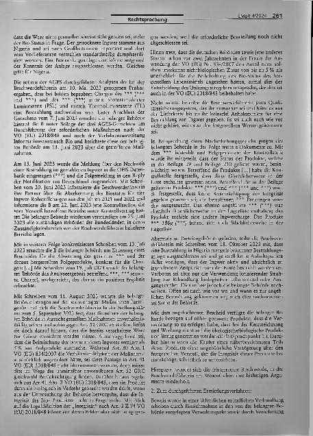 Vorschauseite 2: Vermarktungsverbot wegen Verletzung der Bio-Integrität.