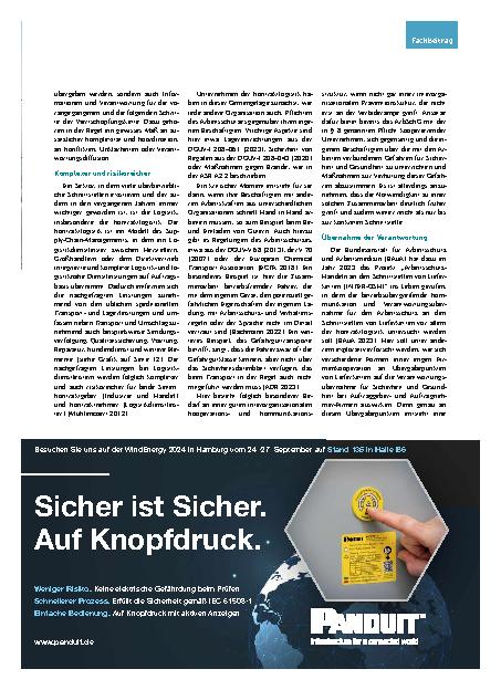 Vorschauseite 2: Arbeitsschutz an Schnittstellen in der Kontraktlogistik. Wer übernimmt die Pflichten?