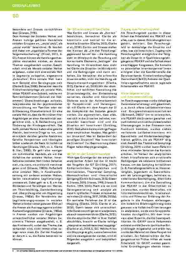 Vorschauseite 3: Die Situationsanalyse als Weiterentwicklung der Grounded Theory. Am Beispiel einer empirischen Untersuchung zur Kinderkrankenpflege in Frühen Hilfen.