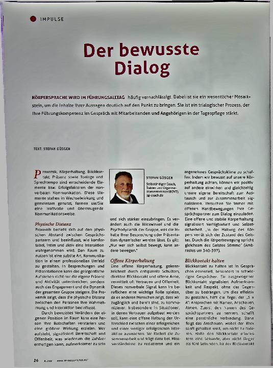 Vorschauseite 1: Der bewusste Dialog