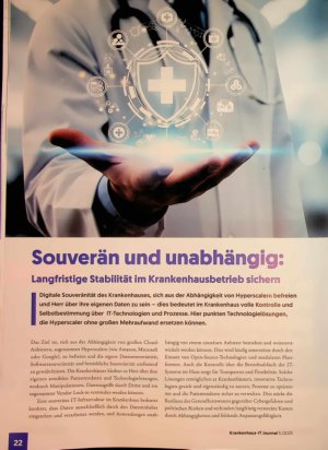 Vorschauseite 1: Souverän und unabhängig: Langfristige Stabilität im Krankenhausbetrieb sichern