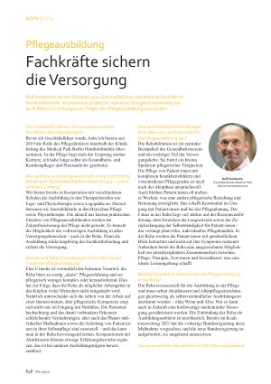 Vorschauseite 1: Fachkräfte sichern die Versorgung
