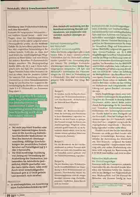 Vorschauseite 3: Freiheitsbeschränkung und COVID-19