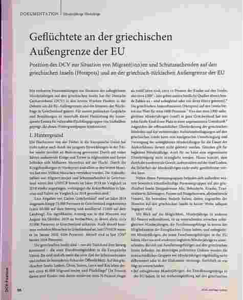 Vorschauseite 1: Geflüchtete an der griechischen Außengrenze der EU