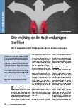 Vorschauseite 1: Die richtigen Entscheidungen treffen: Was Manager von den Fehldiagnosen der Ärzte lernen können