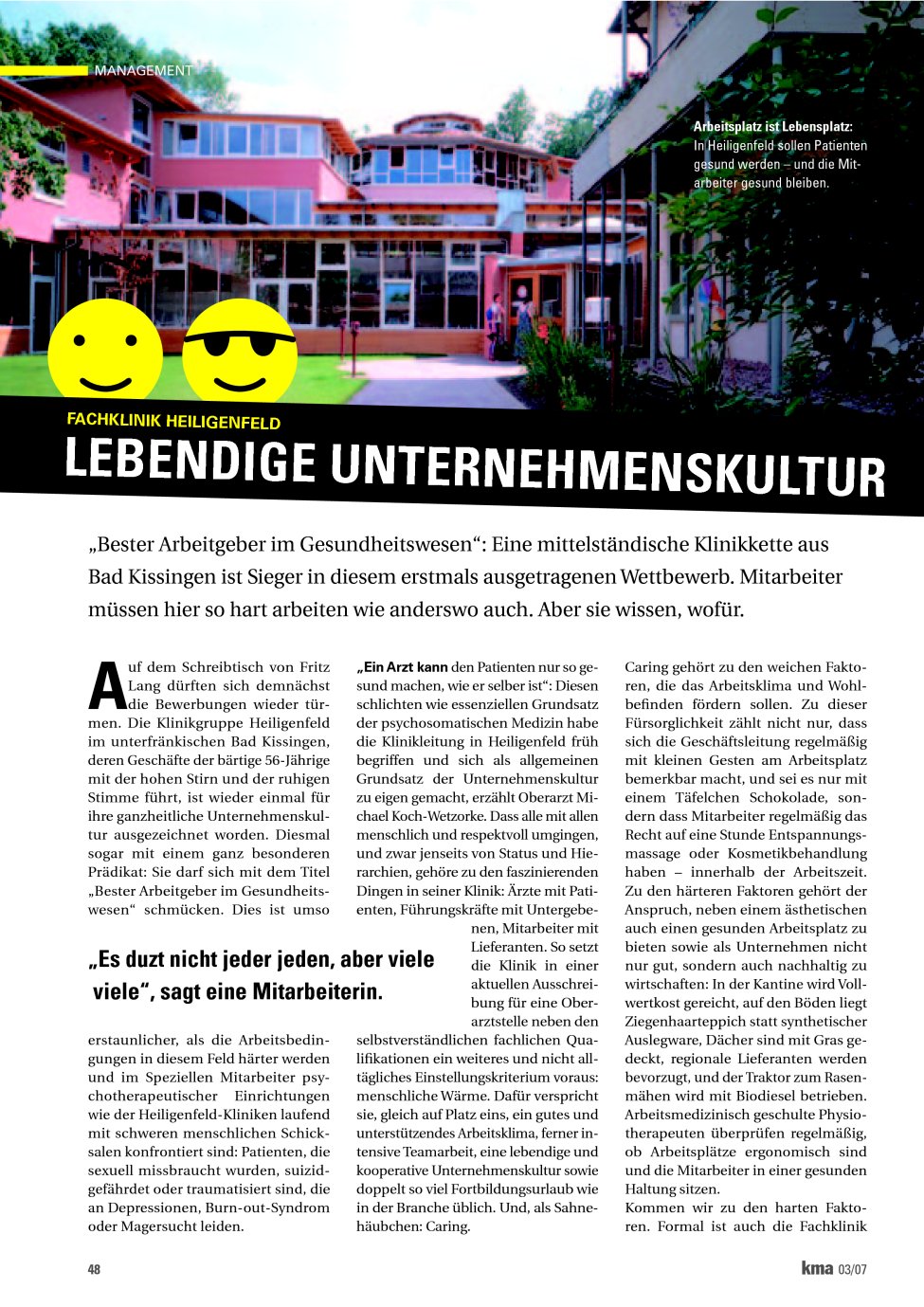 Vorschauseite 1: Lebendige Unternehmenskultur