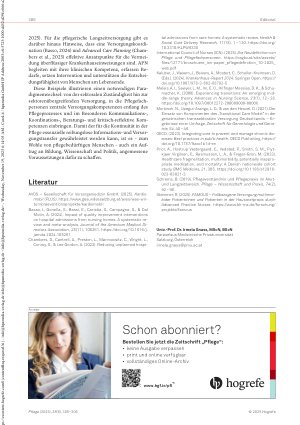 Vorschauseite 2: Sektorenübergreifende Versorgung – Pflege sichert Versorgungskontinuität