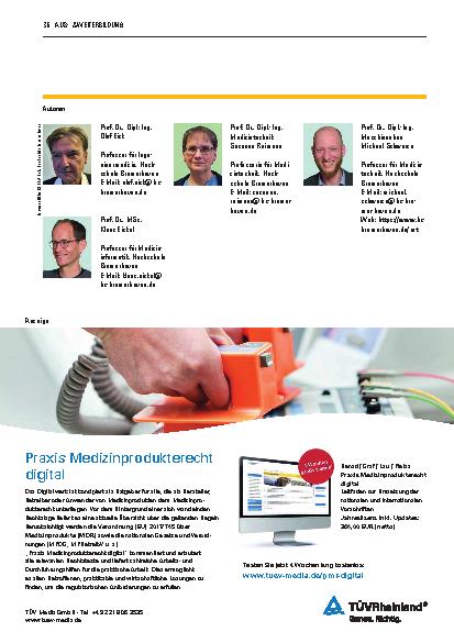 Vorschauseite 6: Labore der Medizintechnik an der Hochschule Bremerhaven
