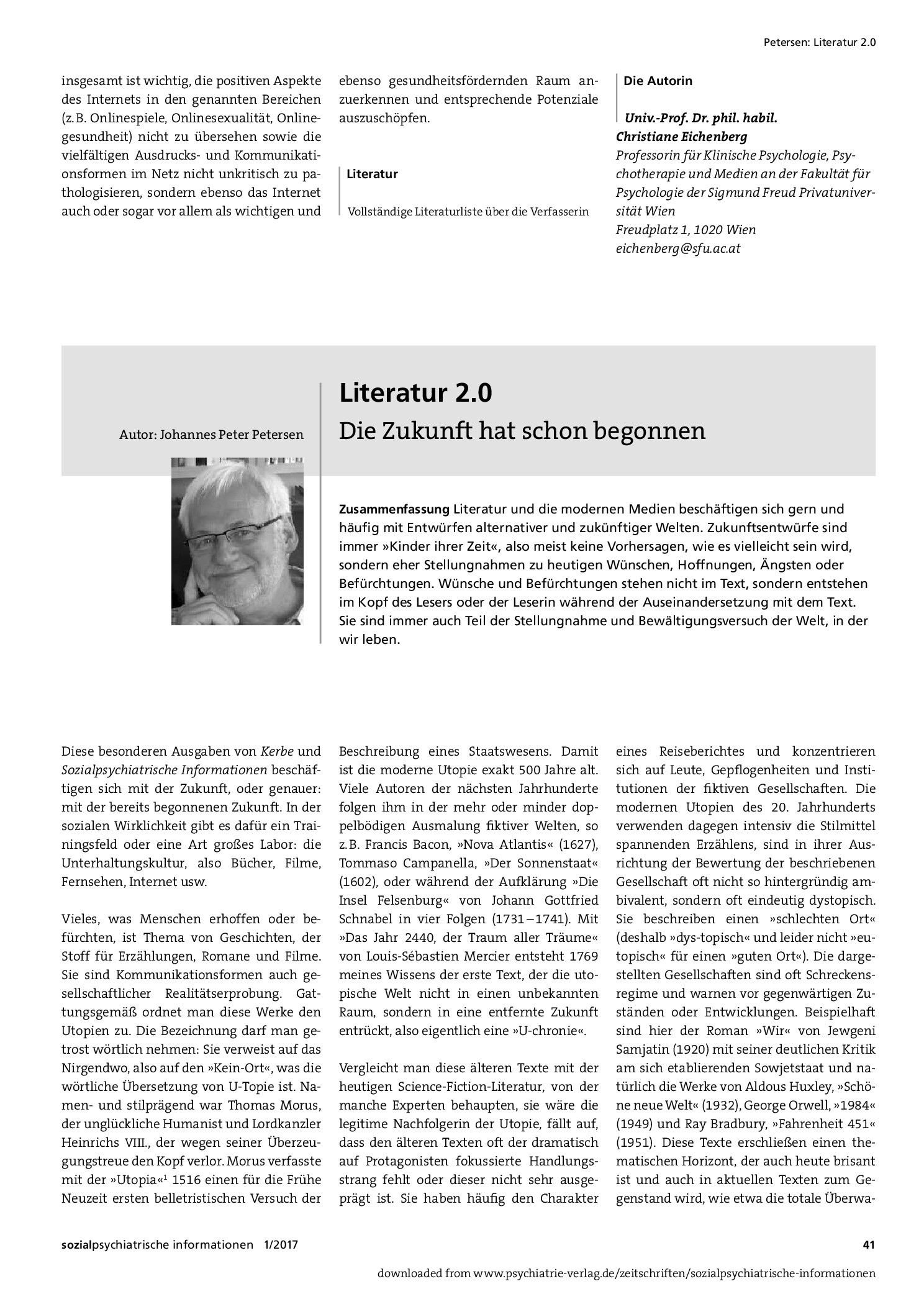 Vorschauseite 1: Literatur 2.0