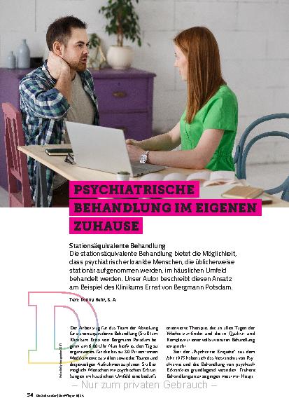 Vorschauseite 1: Psychiatrische Behandlung im eigenen Zuhause