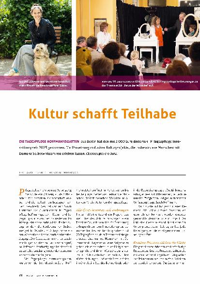 Vorschauseite 1: Kultur schafft Teilhabe