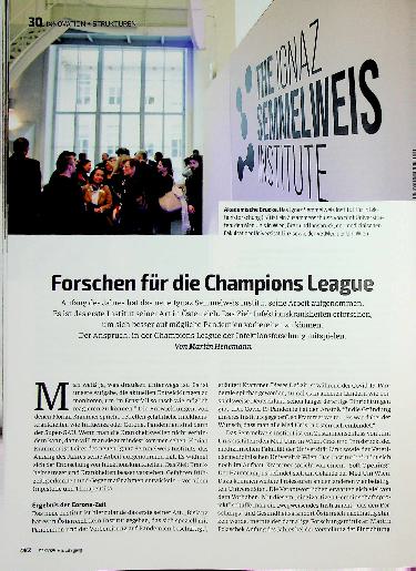 Vorschauseite 1: Forschen für die Champions League